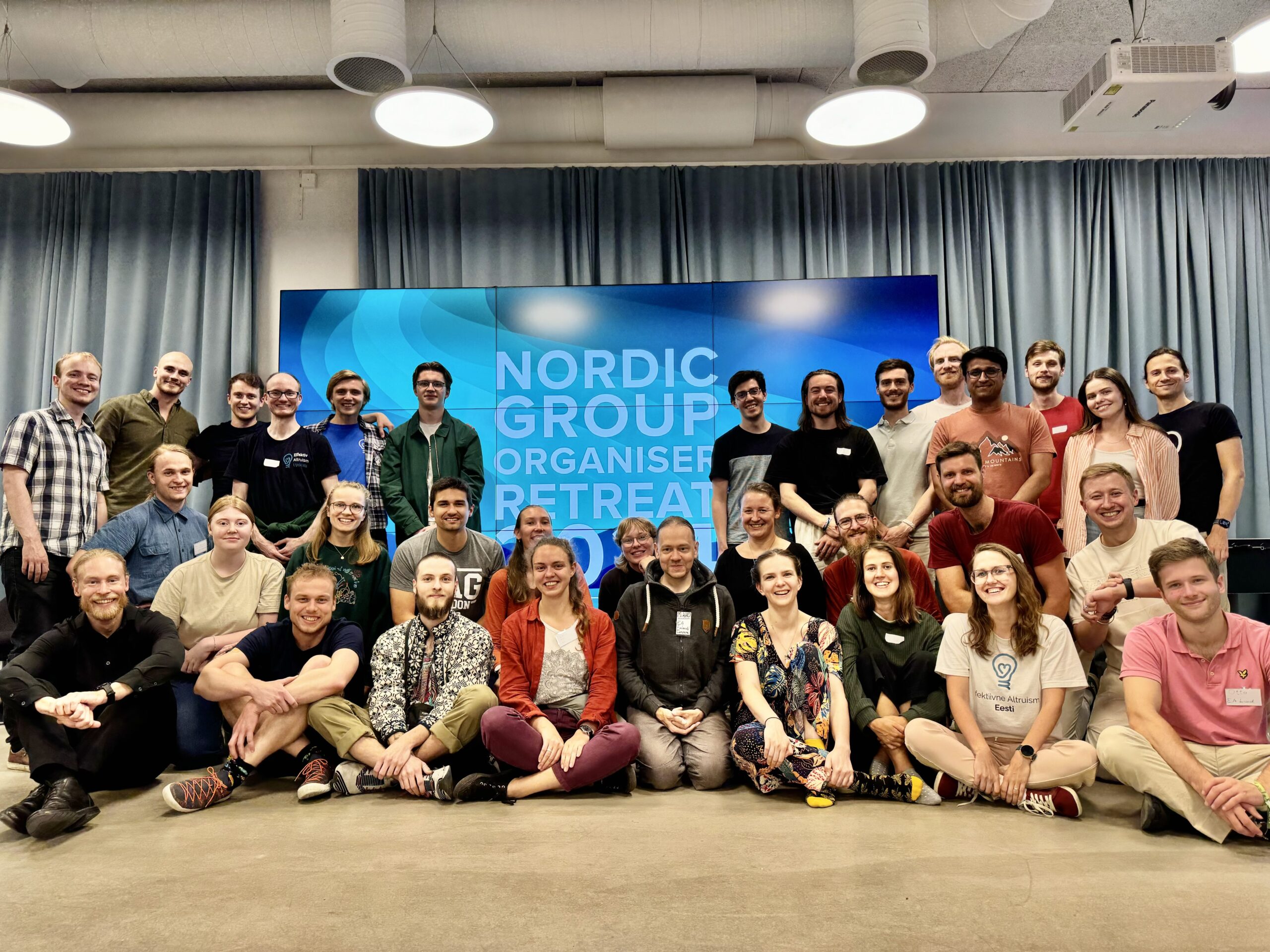 Effective Altruism Retreat Picture Group Photo. Group Organisers in the Nordics